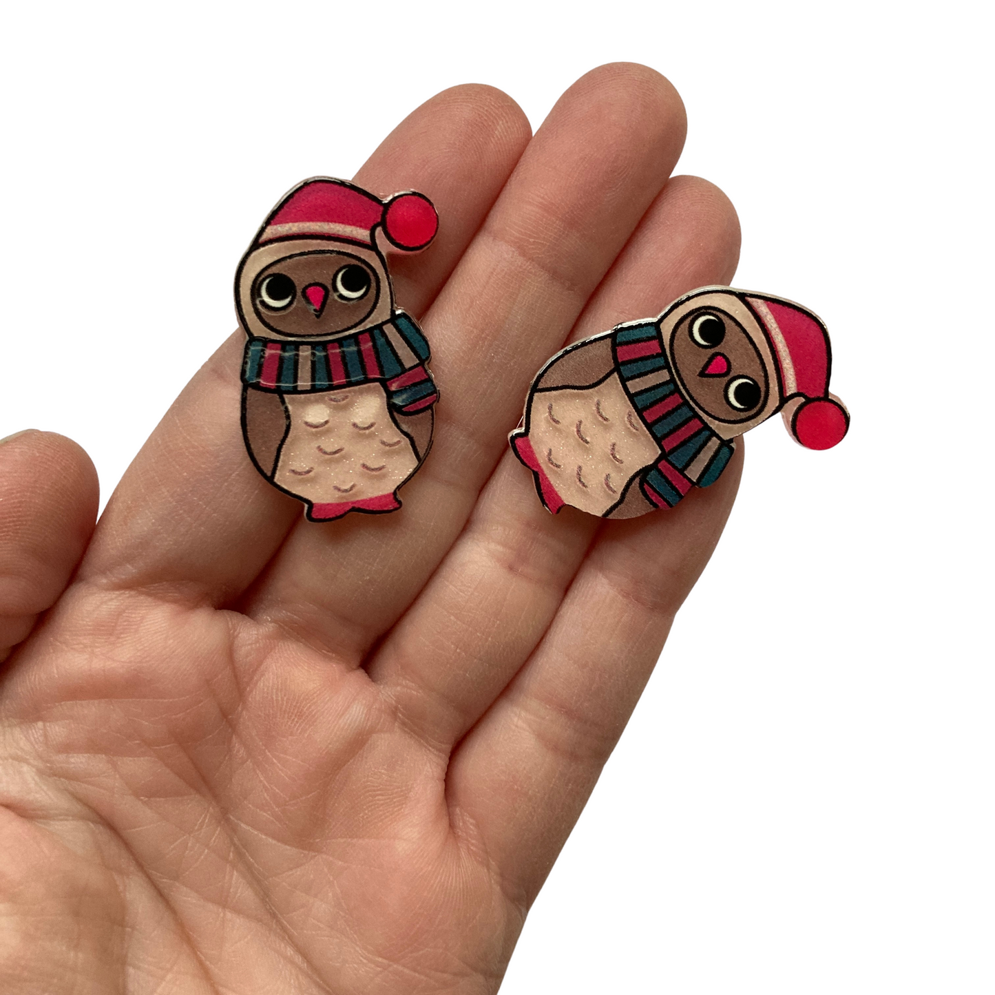 Winter Owl Magnets