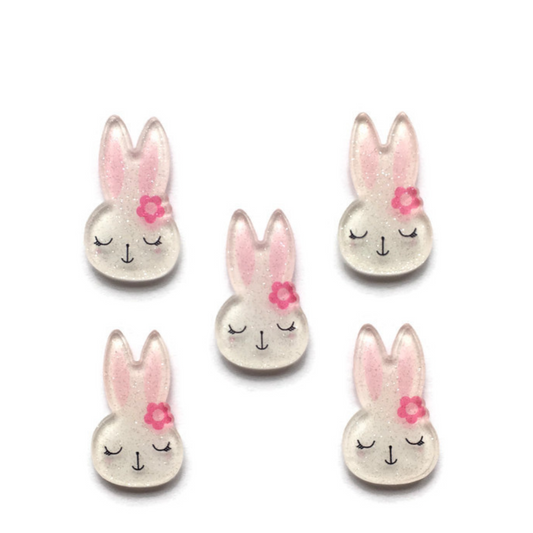 Glitter Bunny Magnets