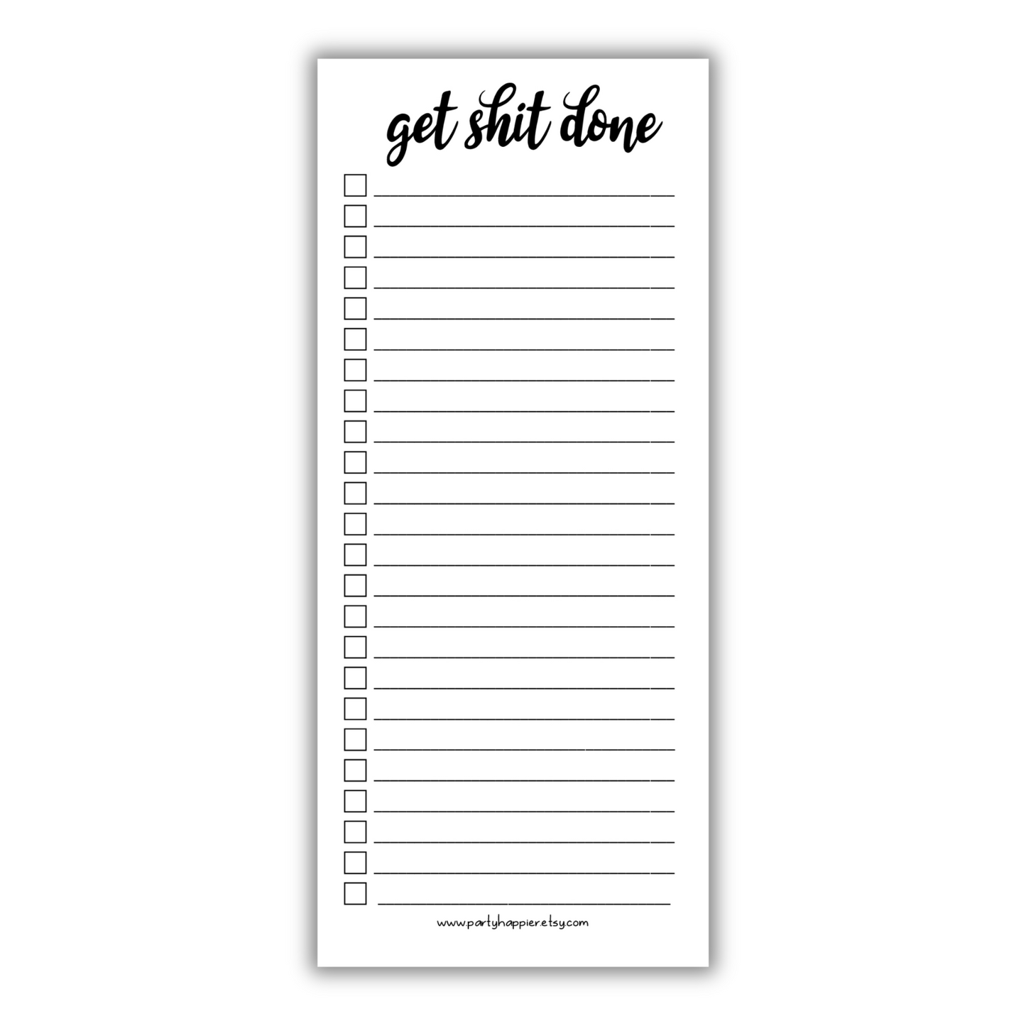 Skinny Get Shit Done Notepad