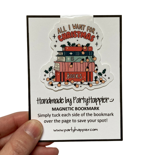 All I Want For Christmas Is Books Magnetic Bookmark