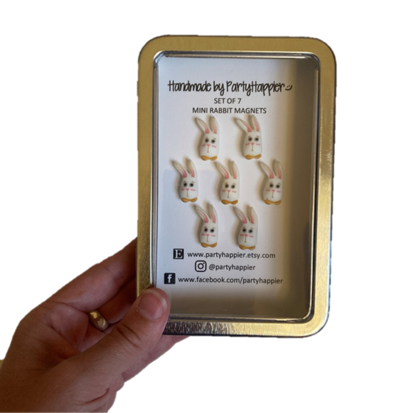 Mini Rabbit Head Magnets