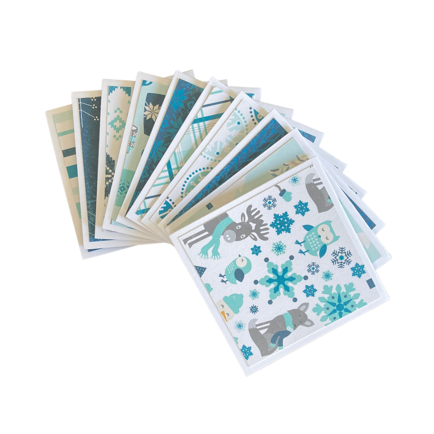 3x3 Hello Winter Note Cards