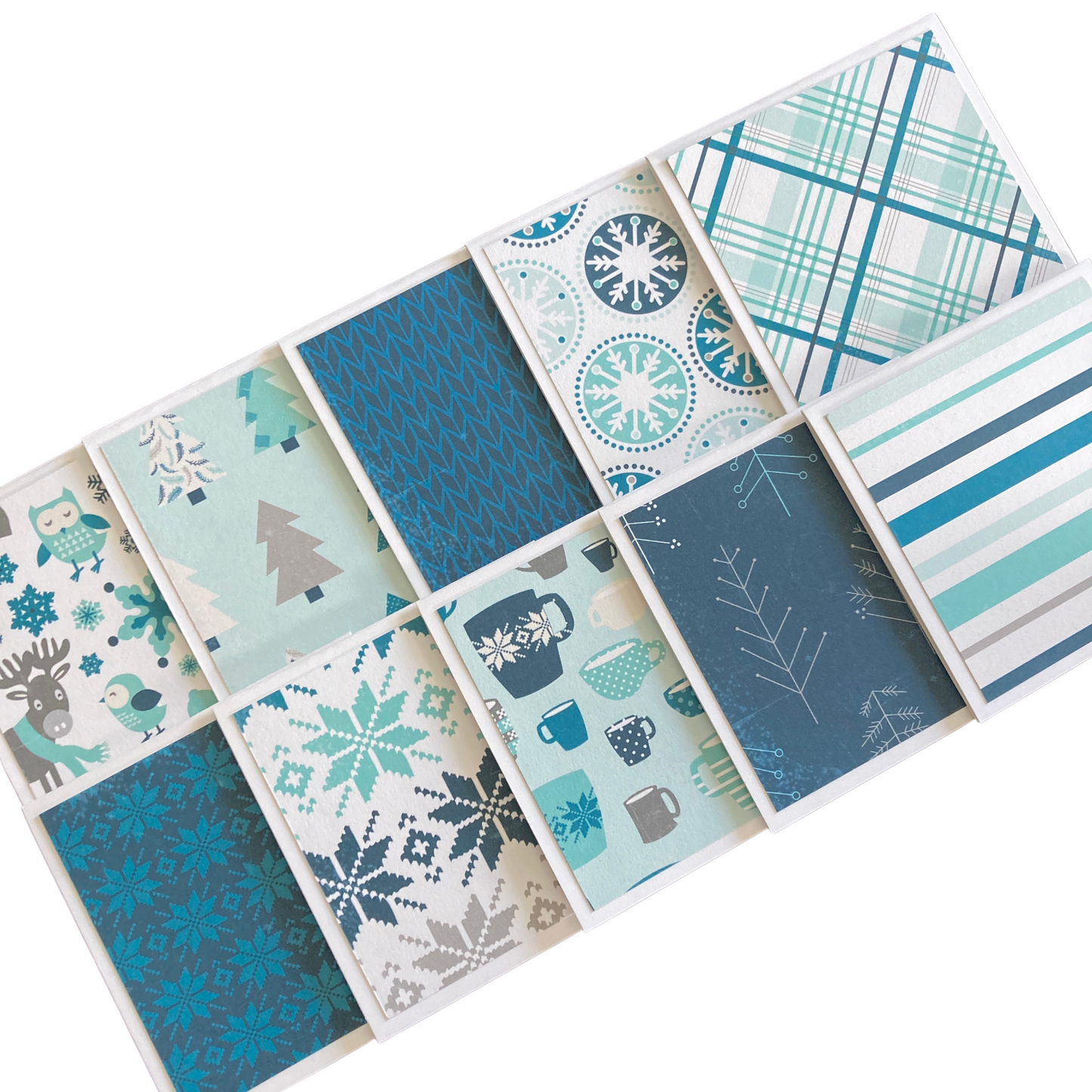 3x3 Hello Winter Note Cards