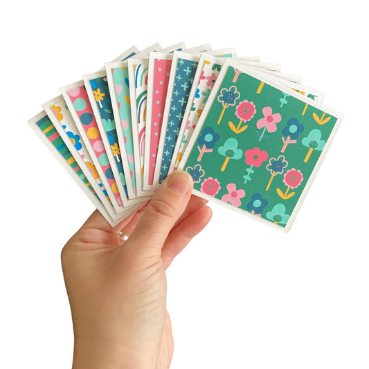 3x3 Bright & Beautiful Note Cards