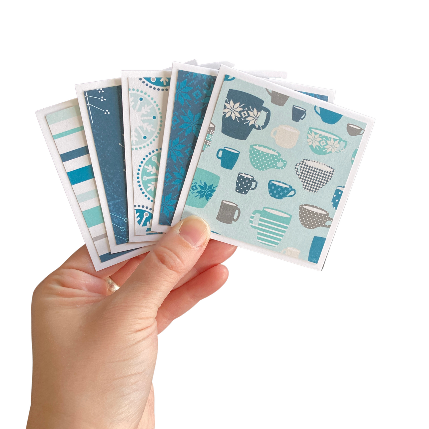 3x3 Hello Winter Note Cards