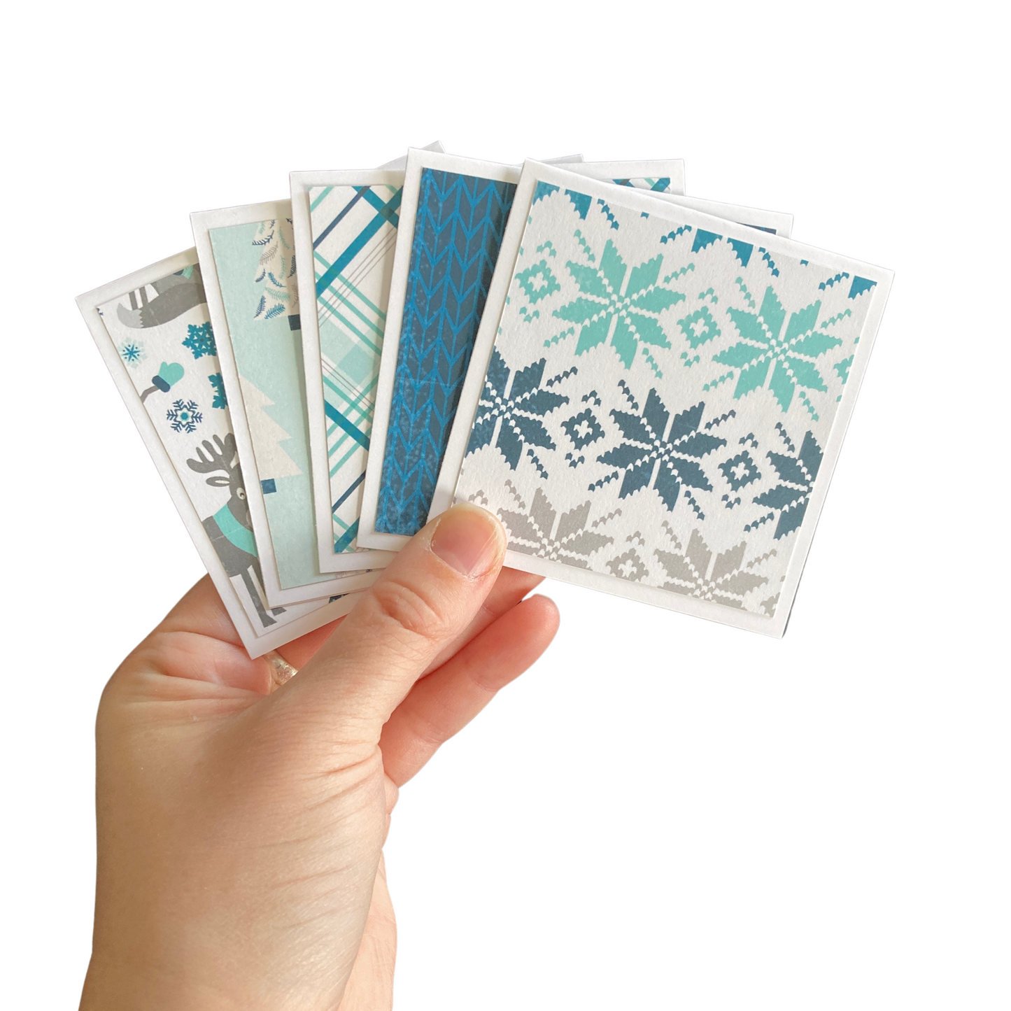 3x3 Hello Winter Note Cards