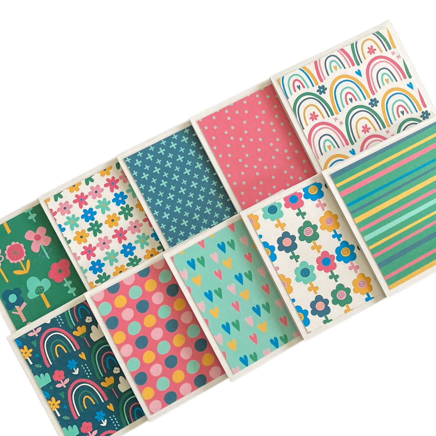 3x3 Bright & Beautiful Note Cards