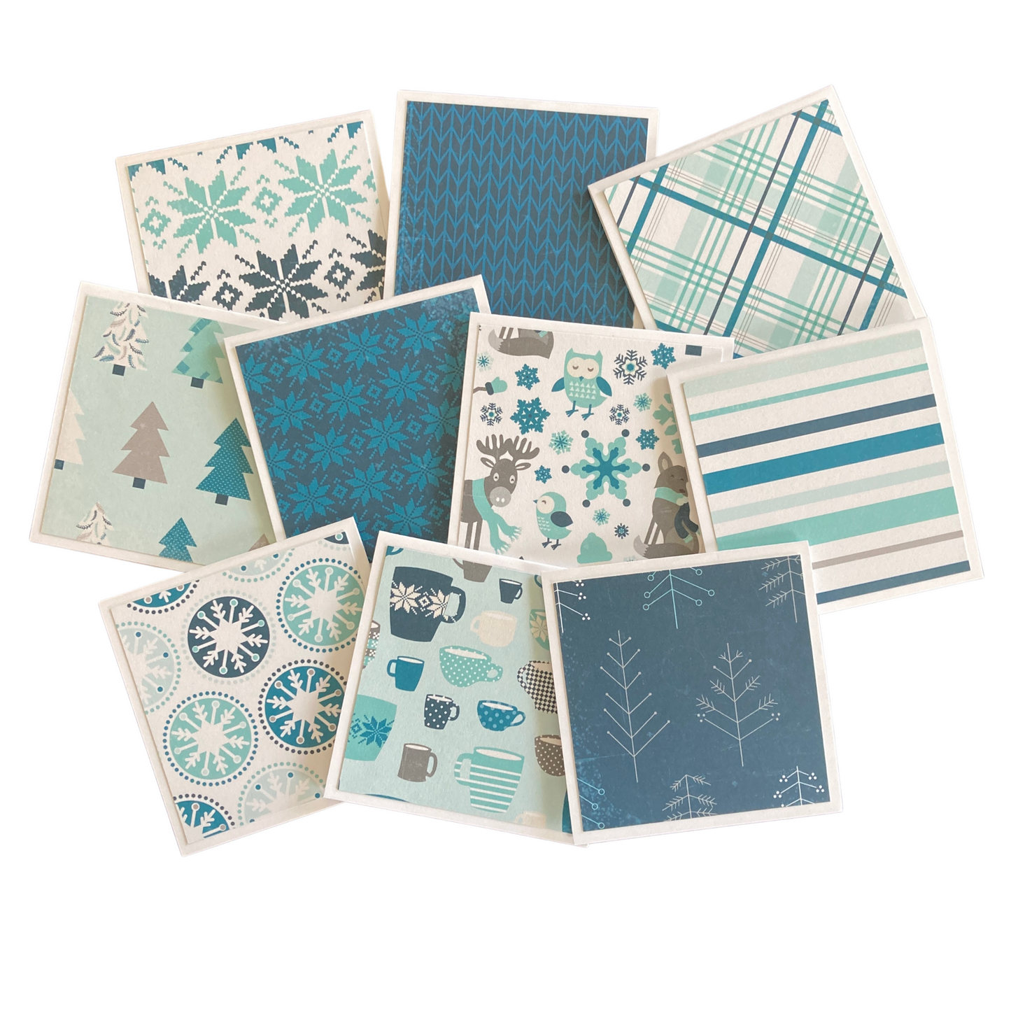 3x3 Hello Winter Note Cards