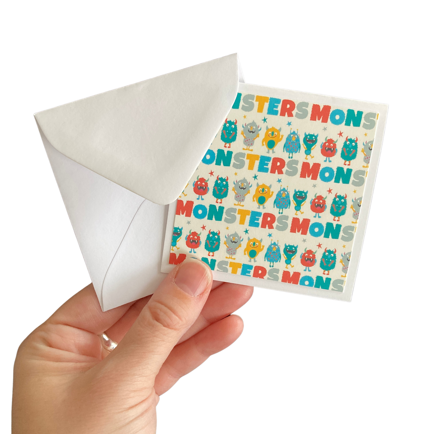 3x3 Monsters Note Cards
