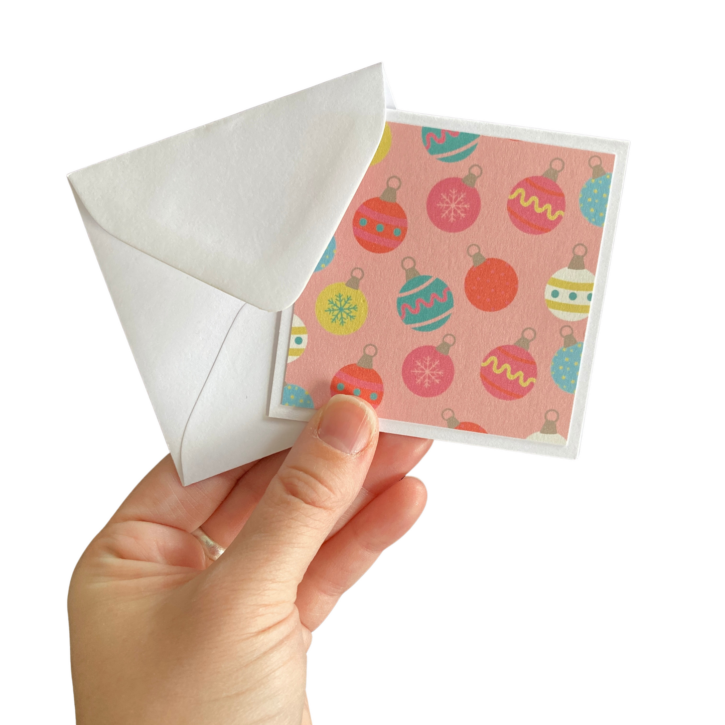 3x3 Retro Christmas Note Cards