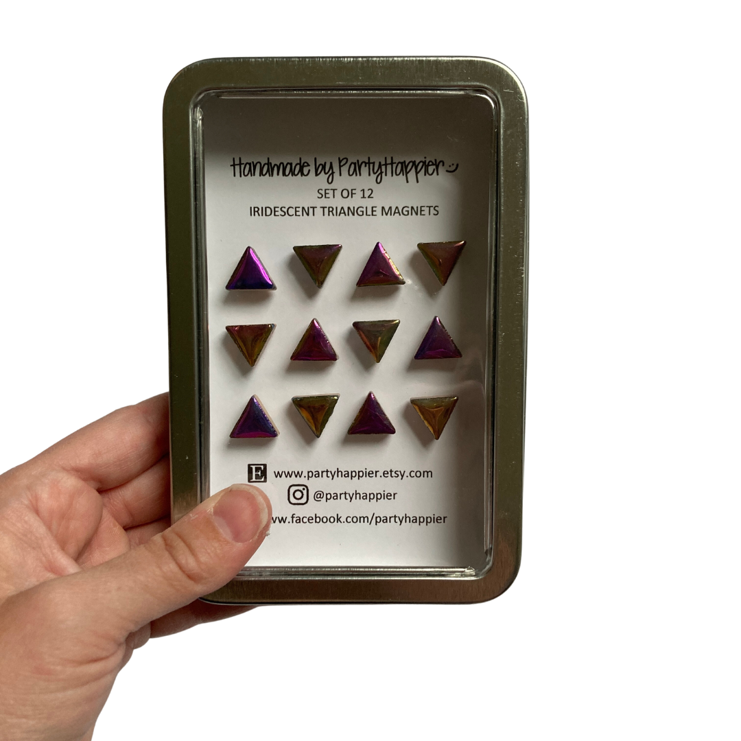 Iridescent Triangle Magnets