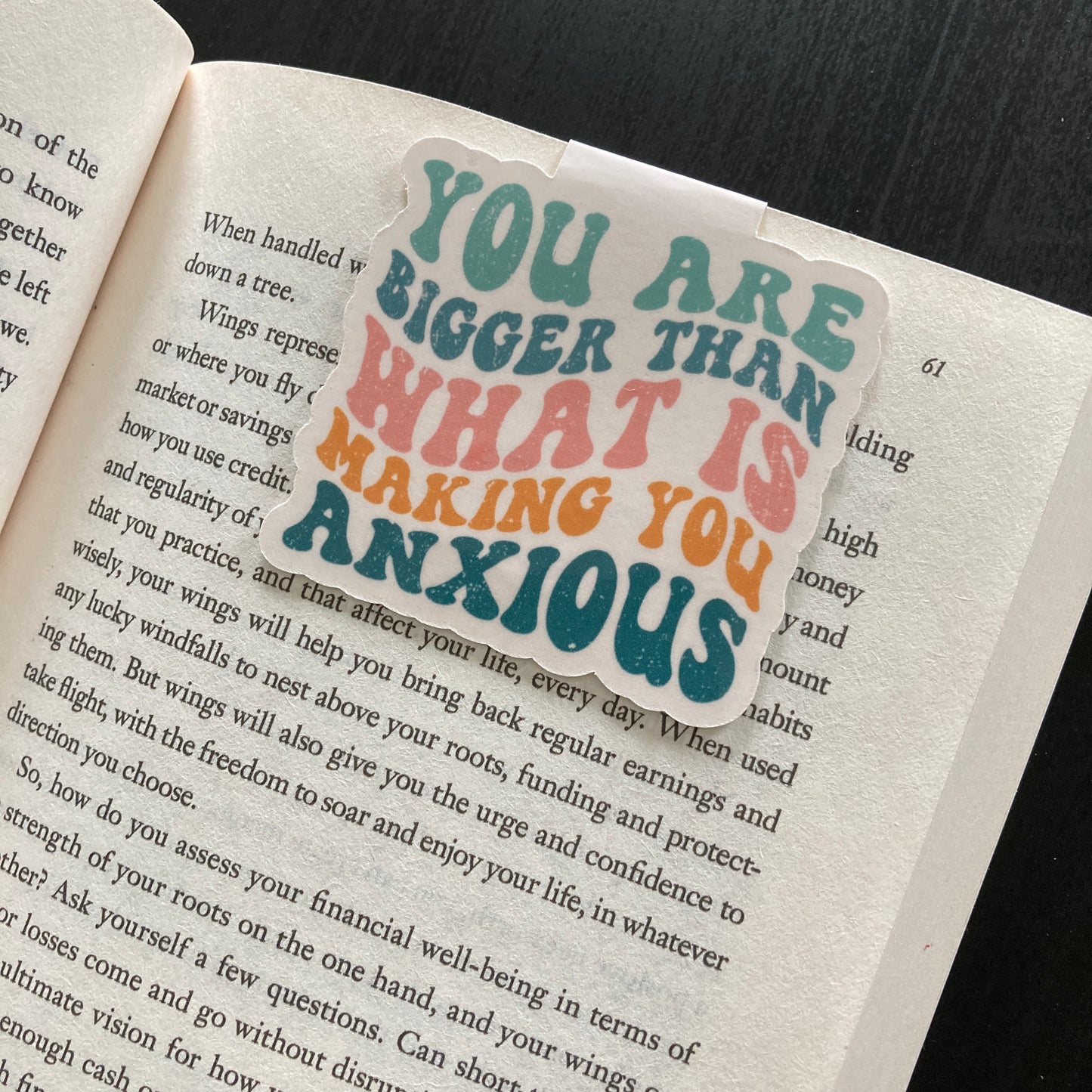You Are Bigger Than What Is Making You Anxious Magnetic Bookmark