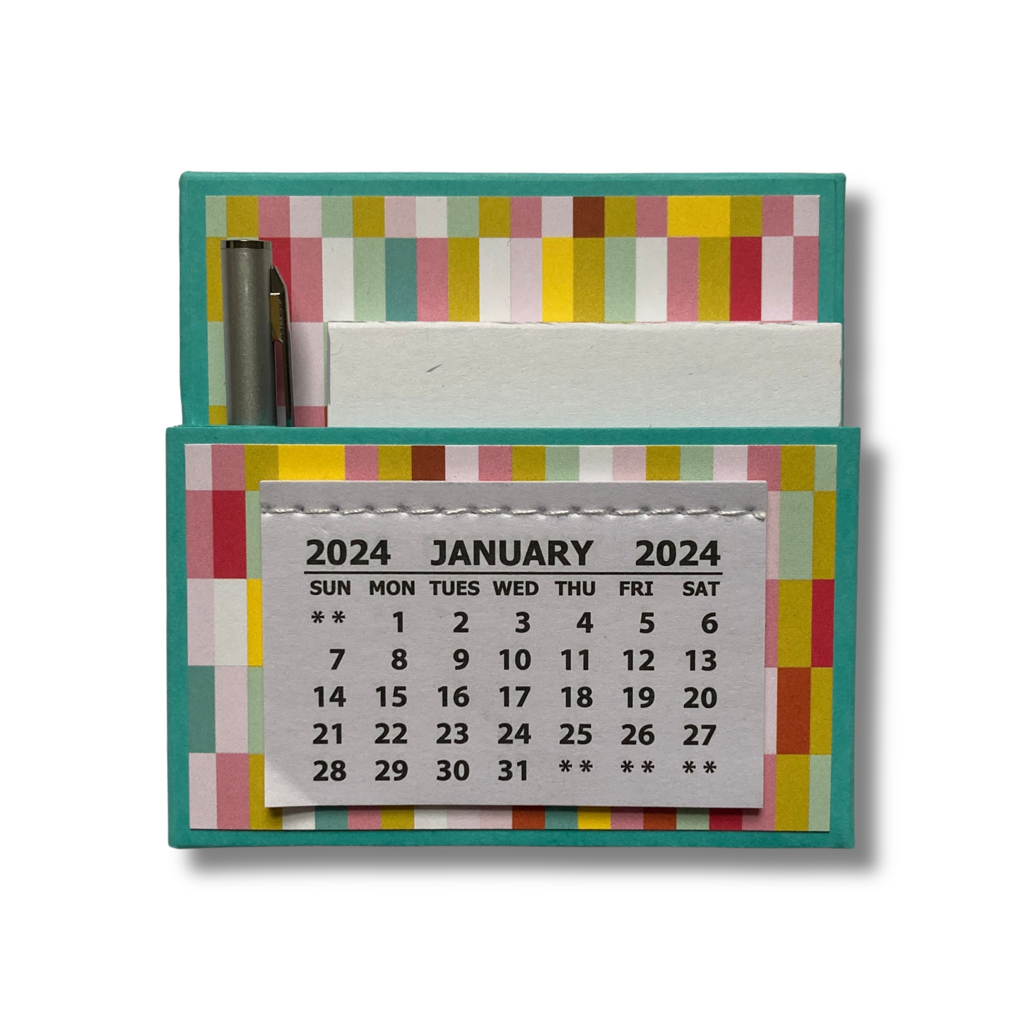 Retro Summer 2024 Desk Calendar