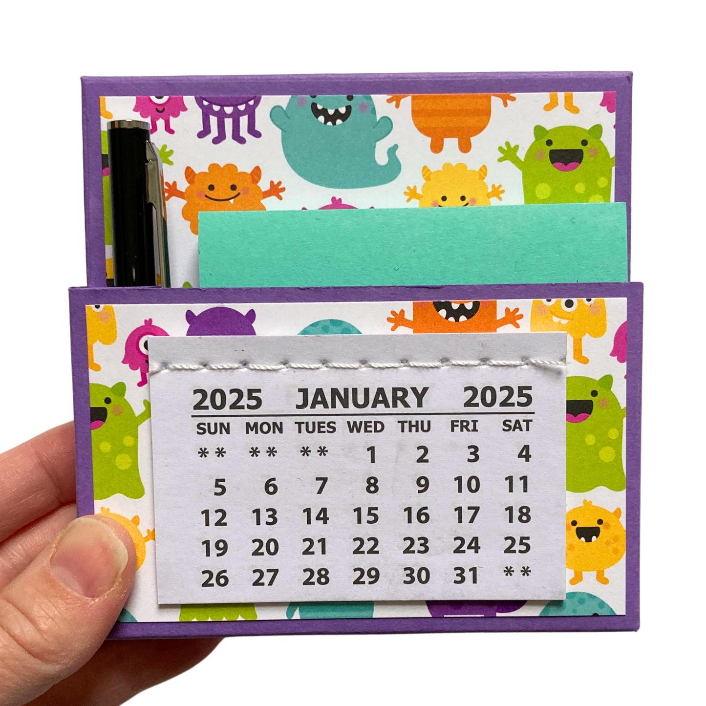 Monster Madness 2025 Desk Calendar