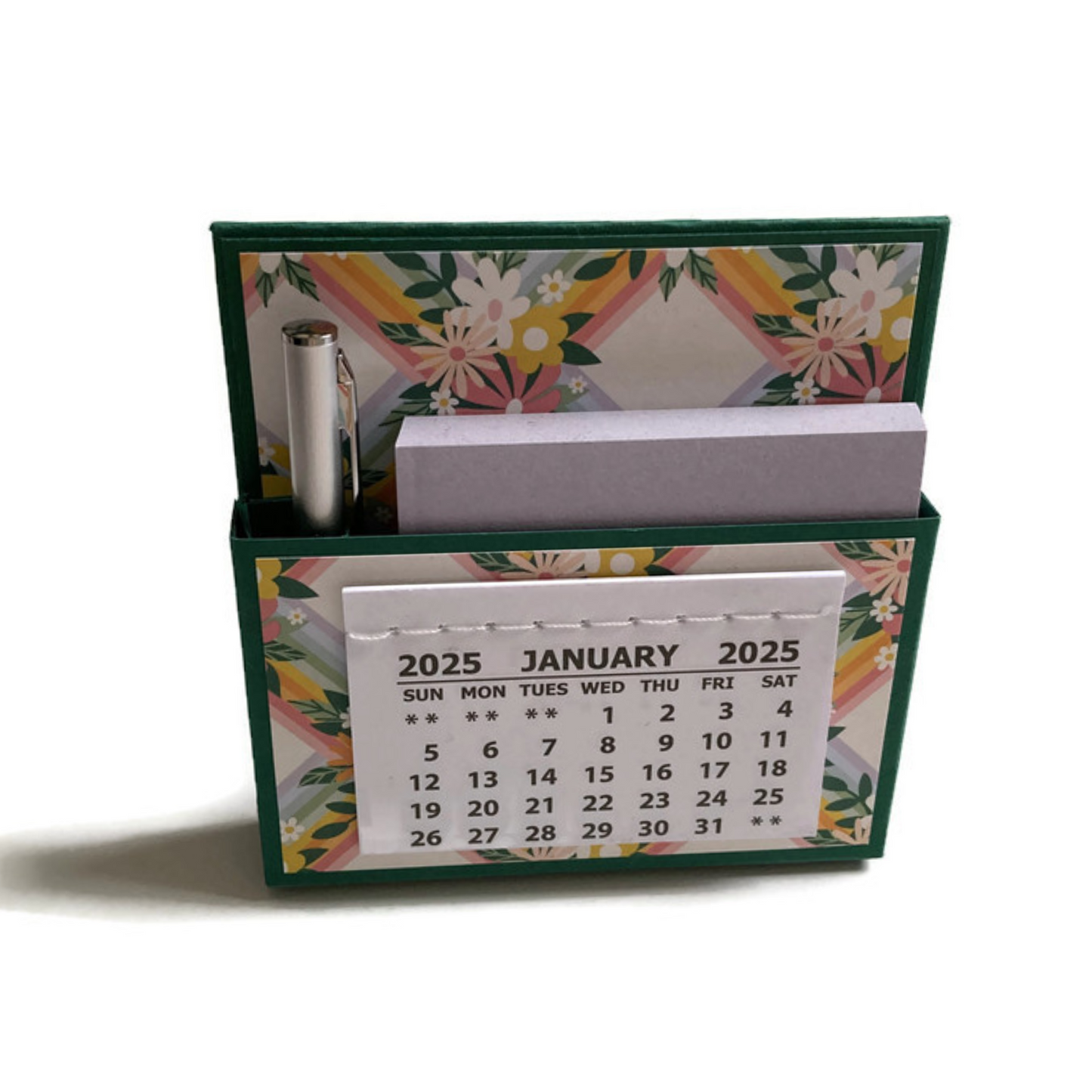 Floral Garden 2025 Desk Calendar