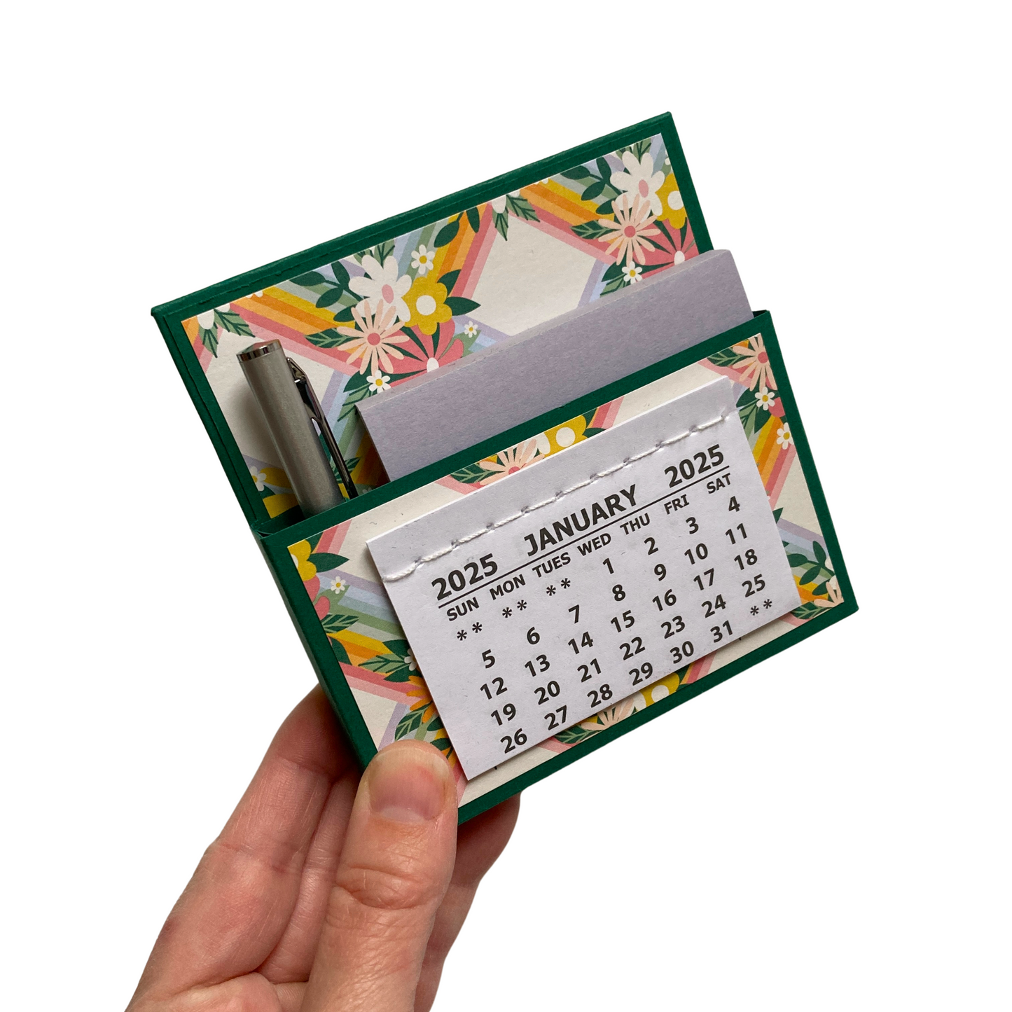 Floral Garden 2025 Desk Calendar