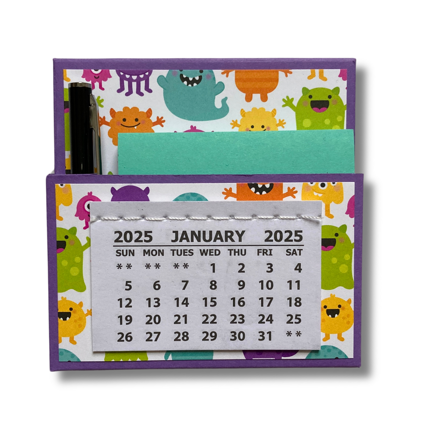 Monster Madness 2025 Desk Calendar