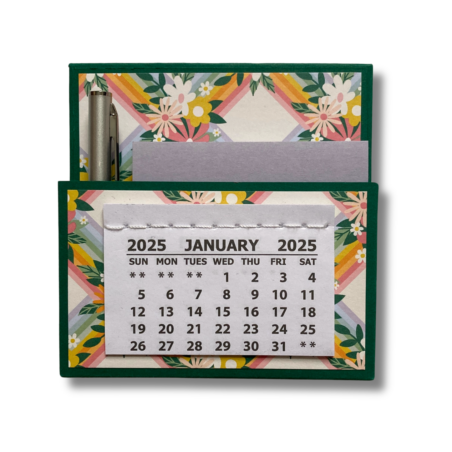 Floral Garden 2025 Desk Calendar