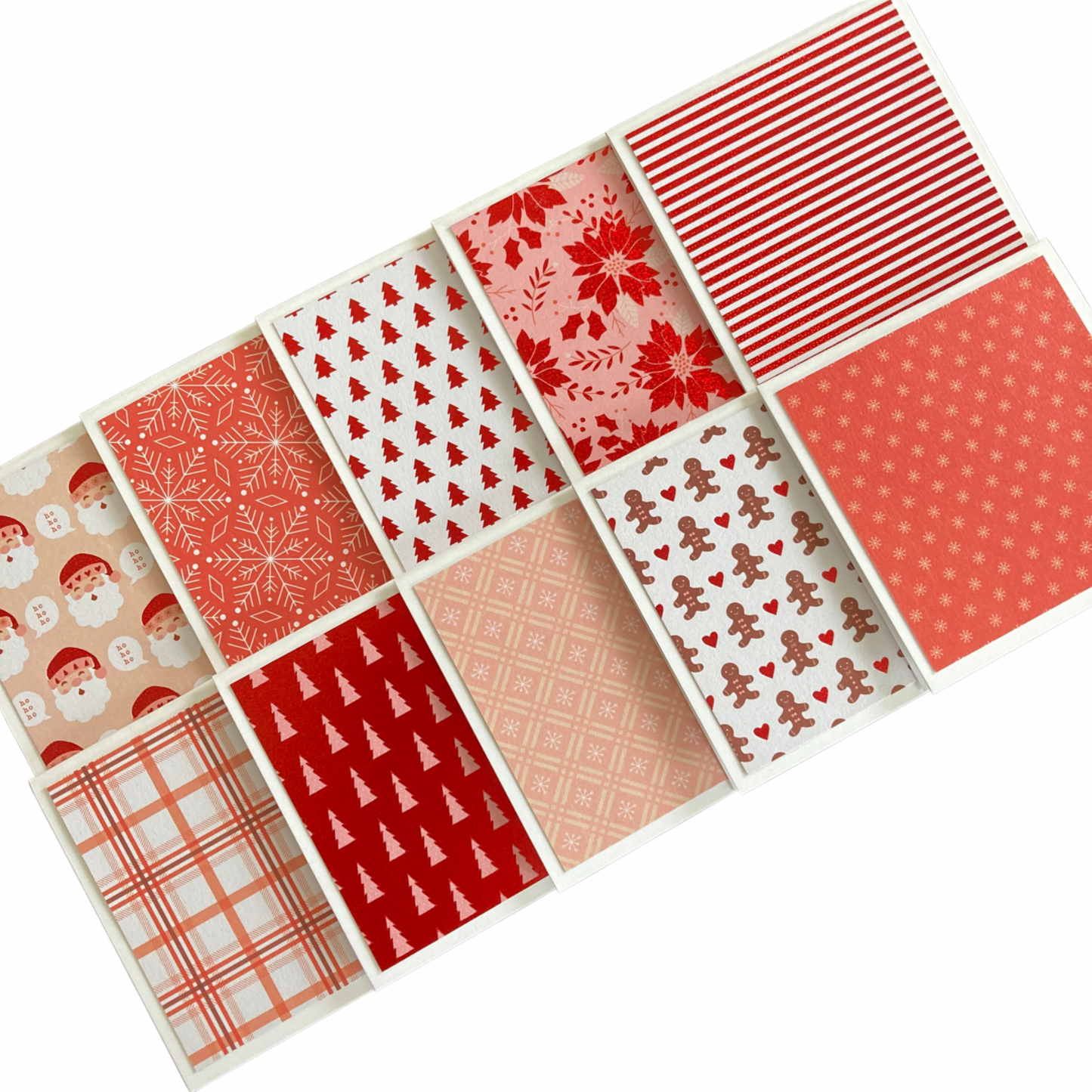 3x3 Peppermint Note Cards