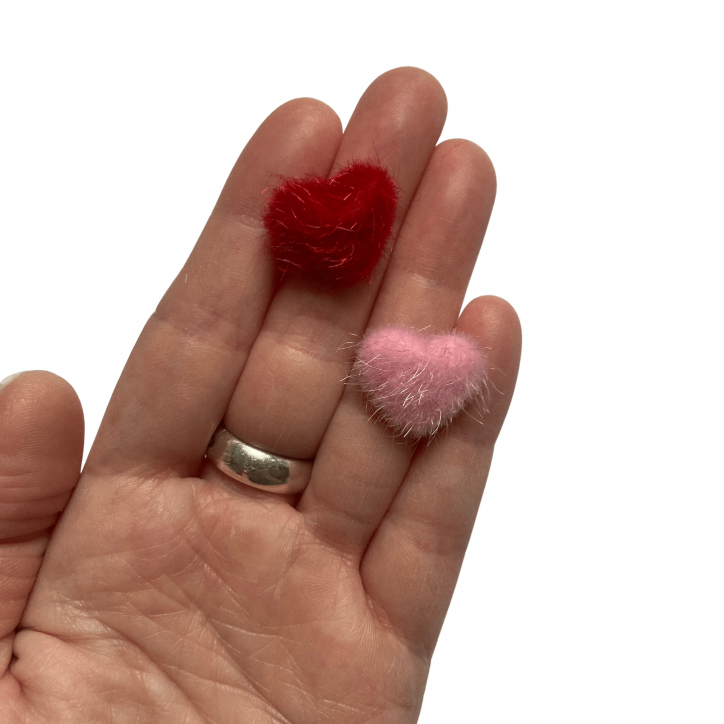 Fuzzy Heart Magnets