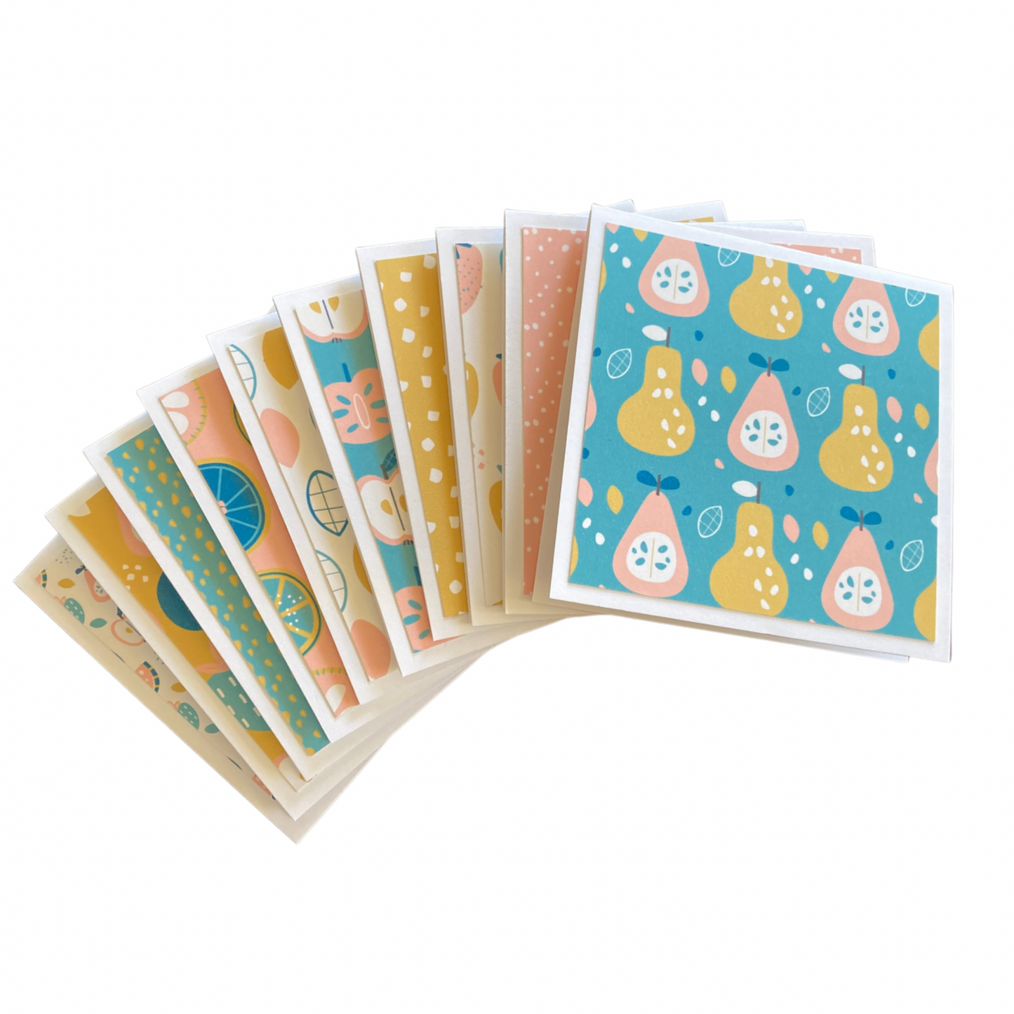 3x3 Fruity Note Cards