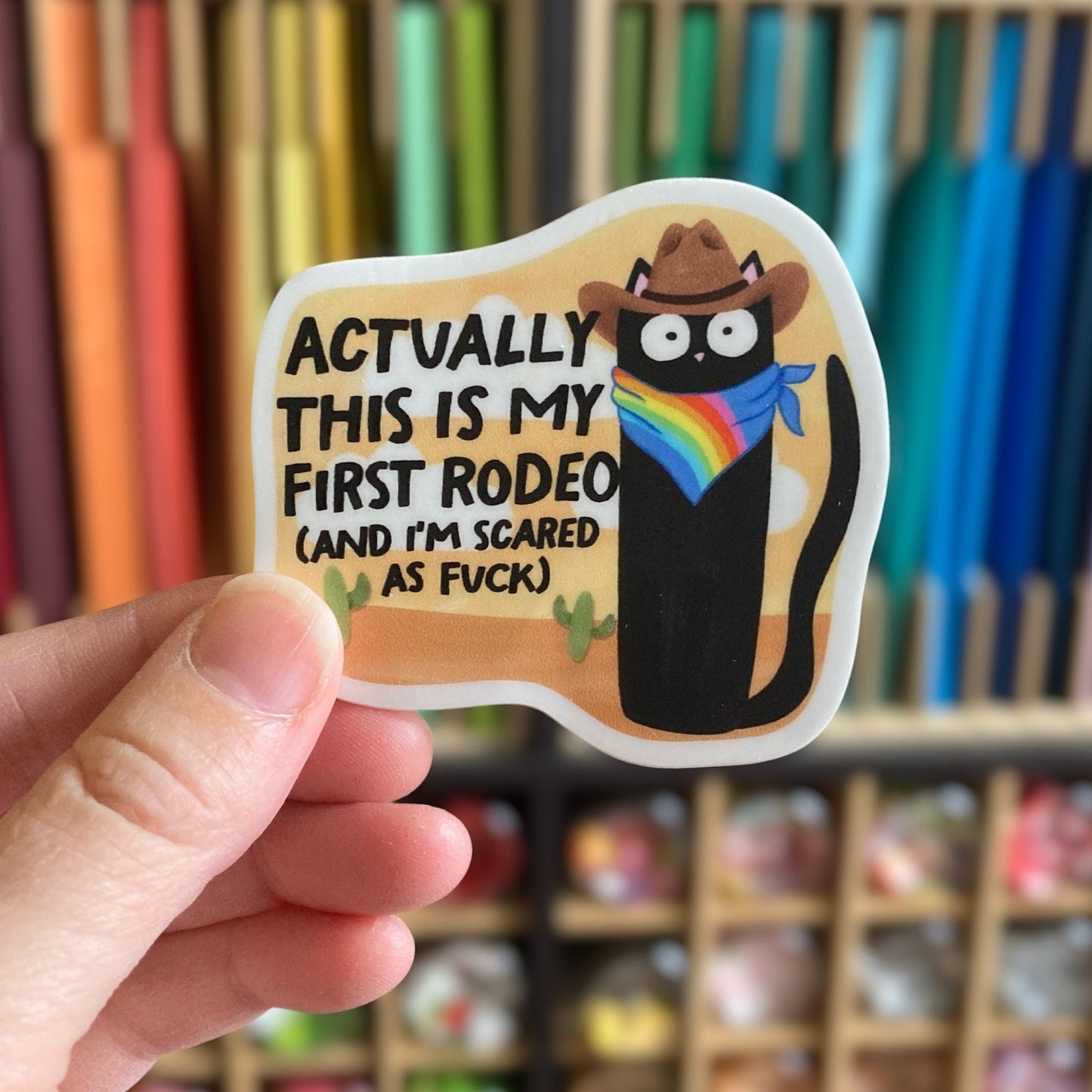 Actually This Is My First Rodeo Sticker