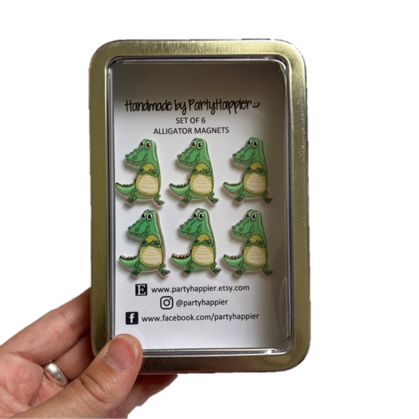 Glitter Alligator Magnets