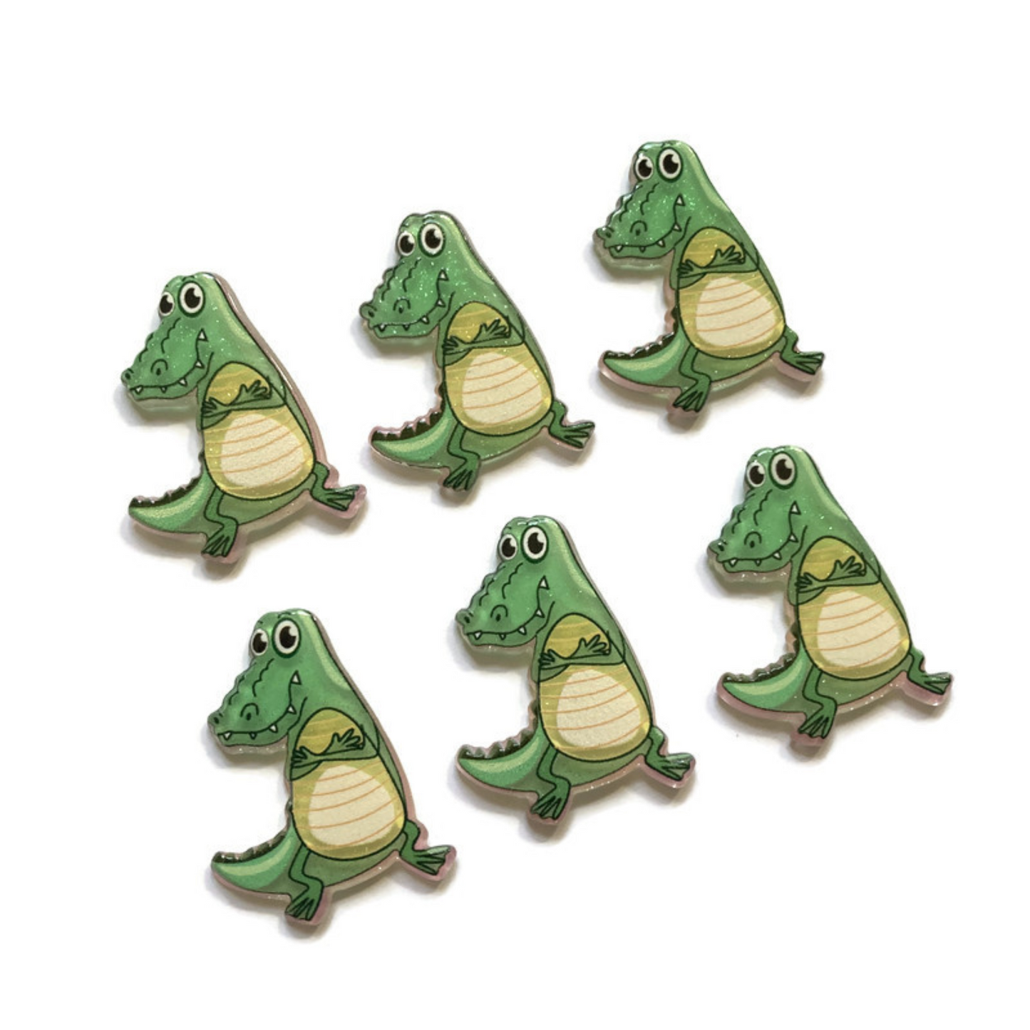 Glitter Alligator Magnets