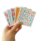 3x3 School Days Note Cards