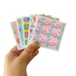 3x3 School Supplies Note Cards