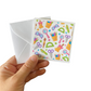 3x3 School Supplies Note Cards