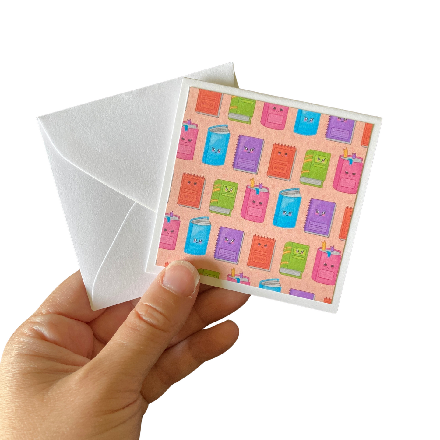 3x3 School Supplies Note Cards