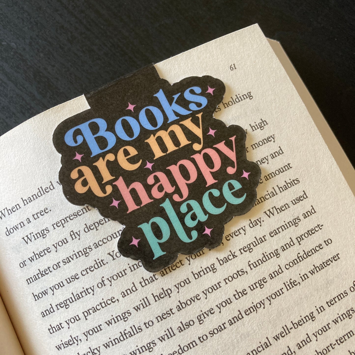 Books Are My Happy Place Bookmark