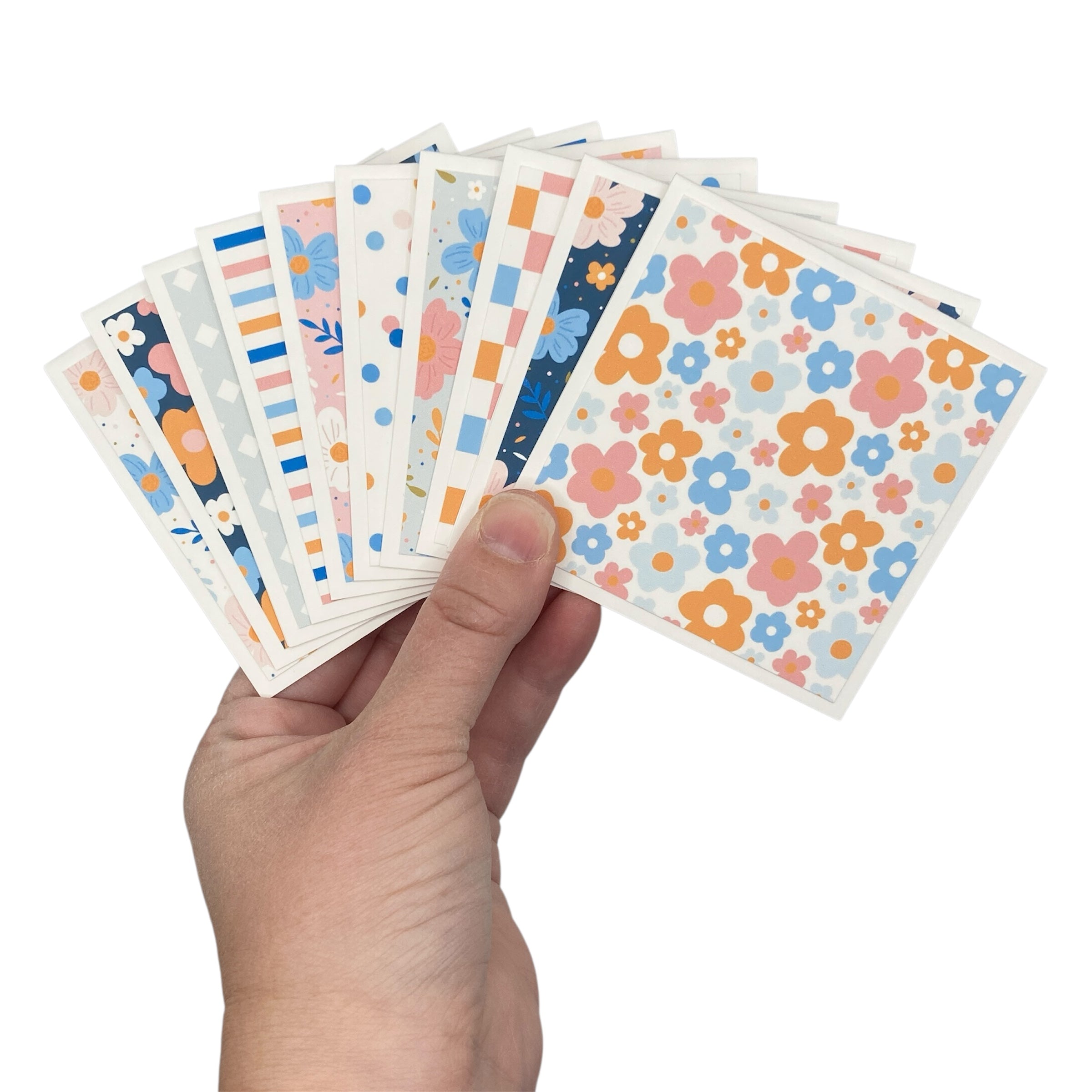 3x3 Colorful Garden Note Cards – PartyHappier