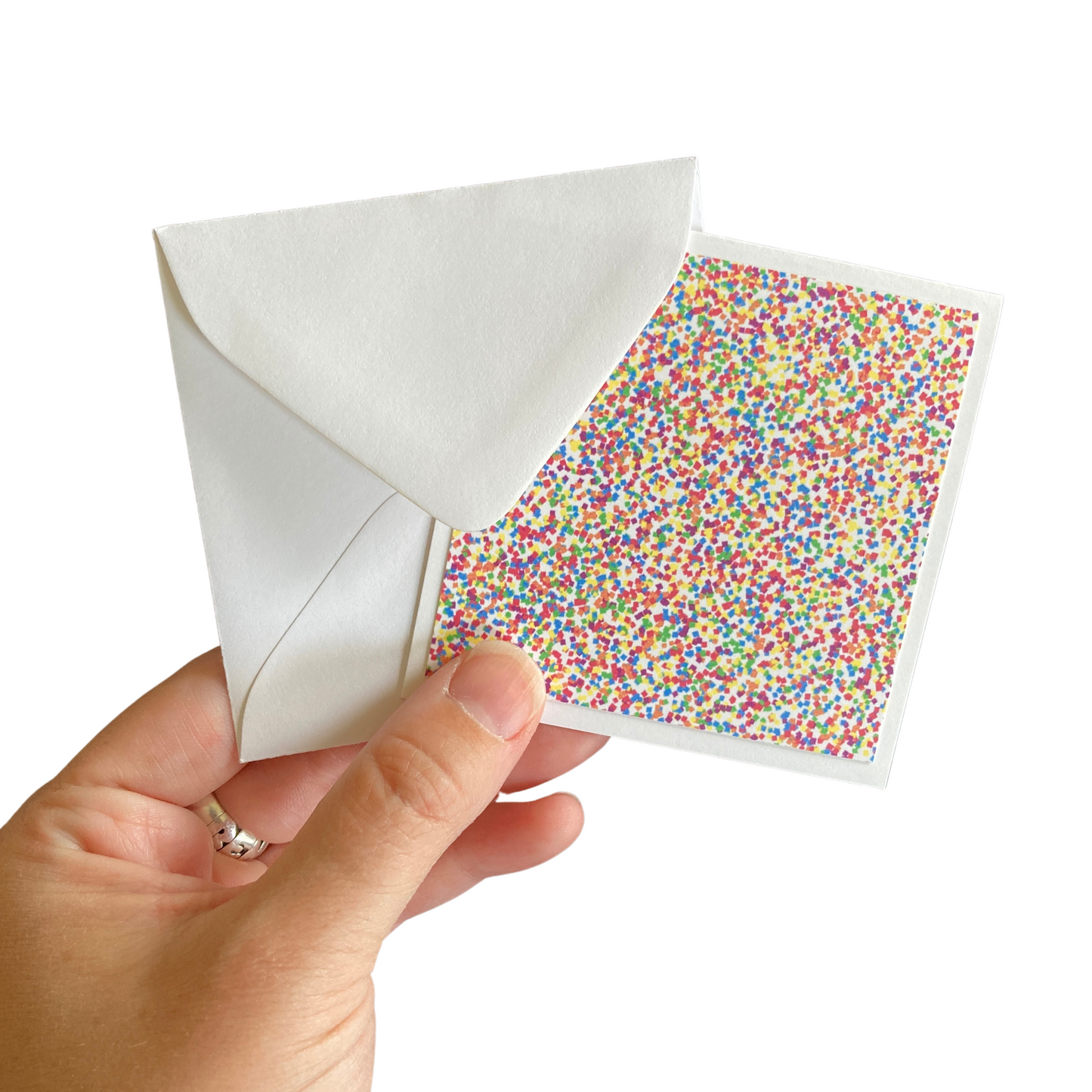 3x3 Rainbow Birthday Note Cards