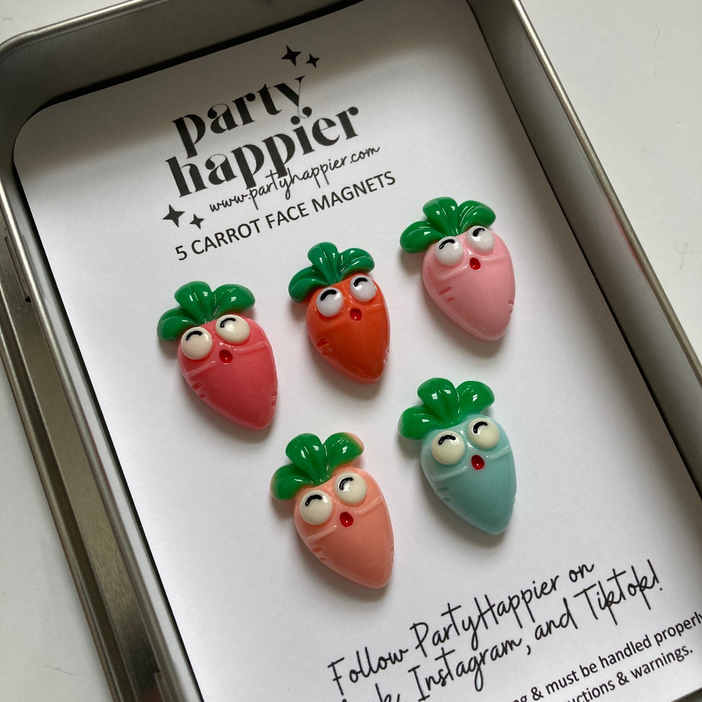Carrot Face Magnets