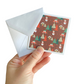 3x3 Tartan Snowman Note Cards