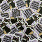 Coffee Because Murder Is Wrong Sticker