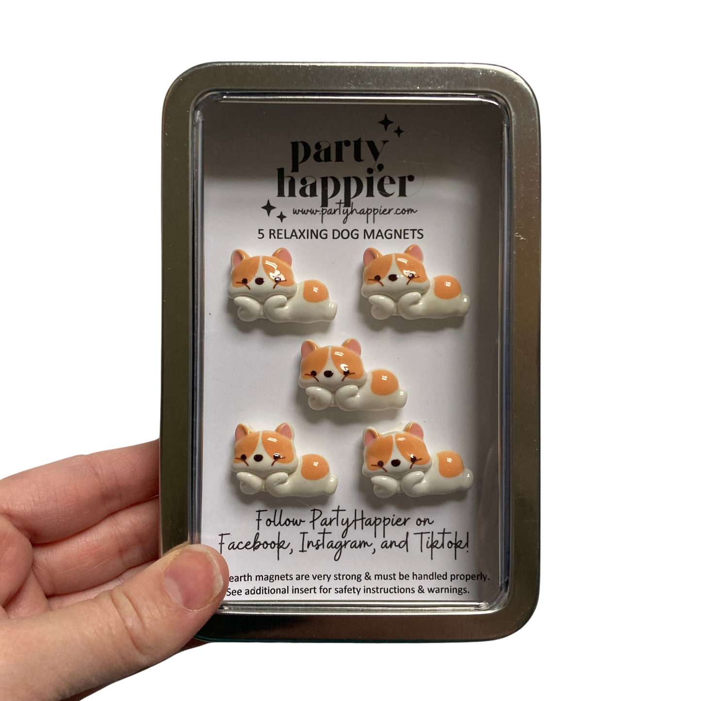 Relaxing Corgi Magnets