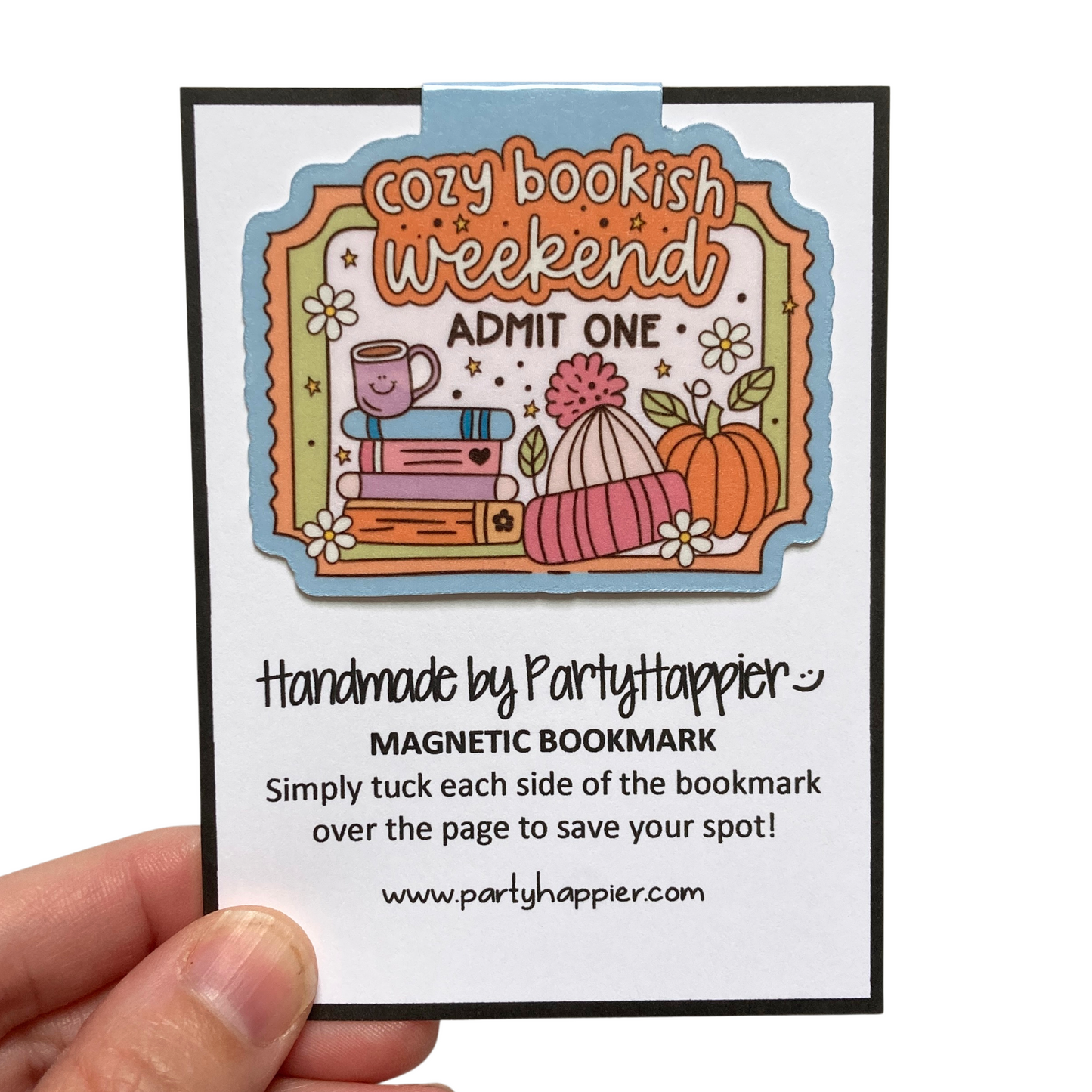 Cozy Bookish Weekend Magnetic Bookmark