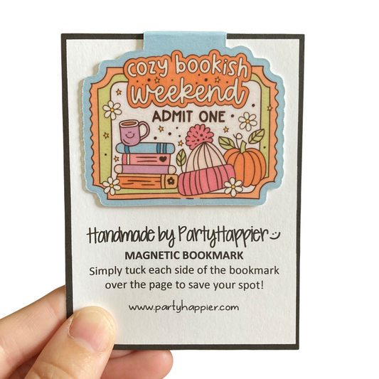 Cozy Bookish Weekend Magnetic Bookmark