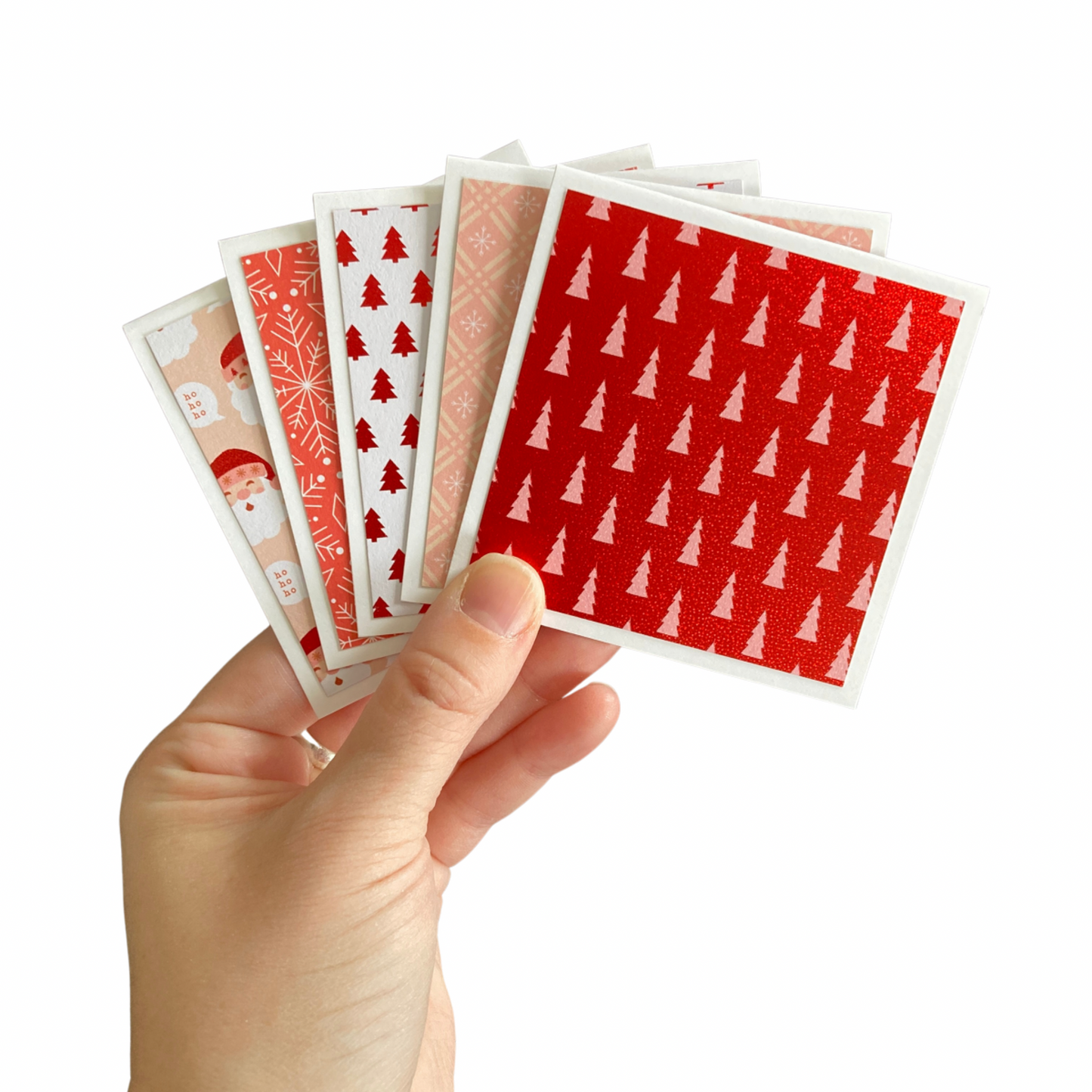 3x3 Peppermint Note Cards