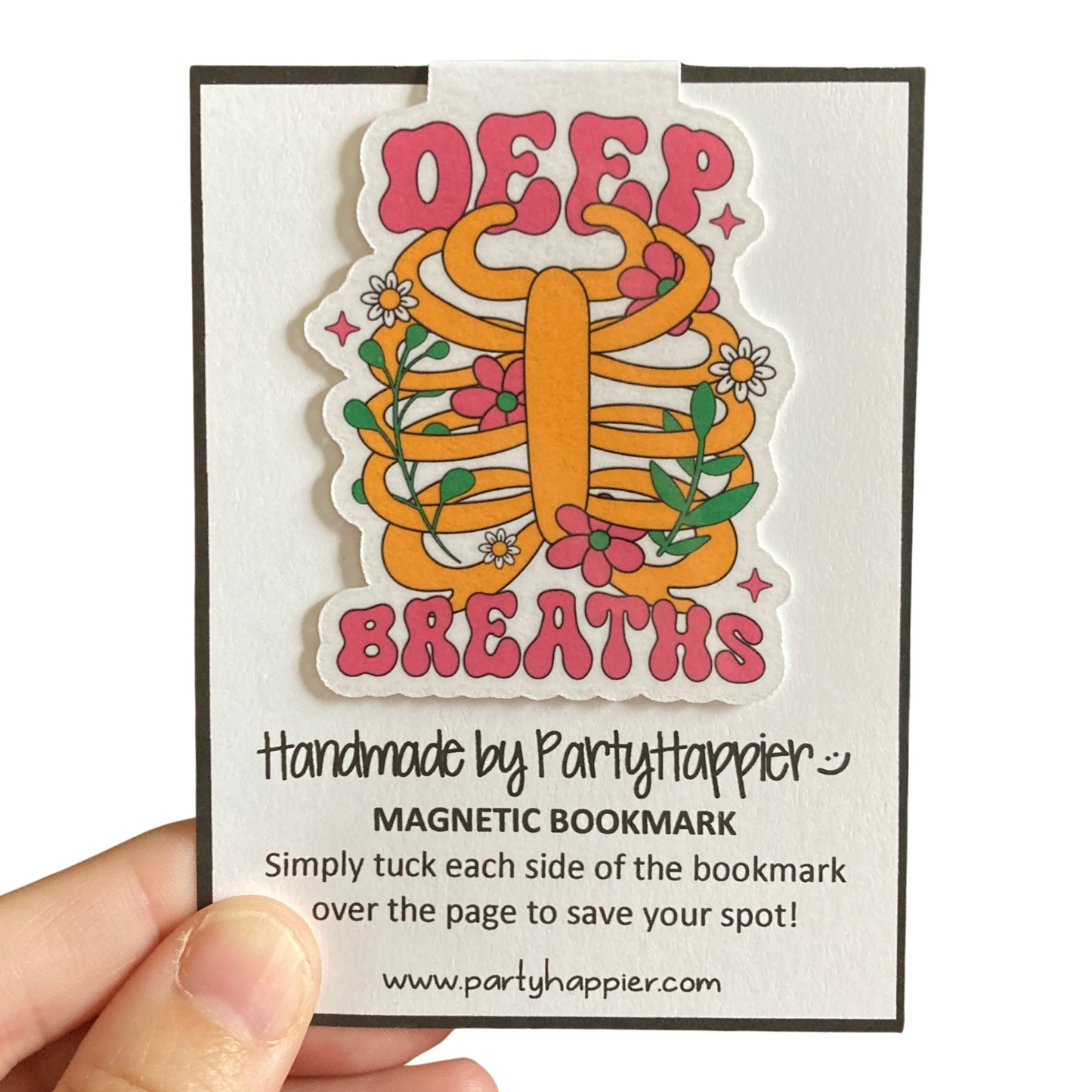 Deep Breaths Magnetic Bookmark