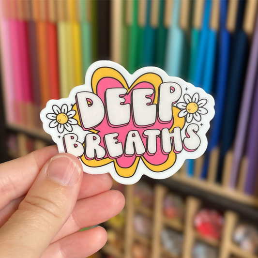 Deep Breaths Sticker