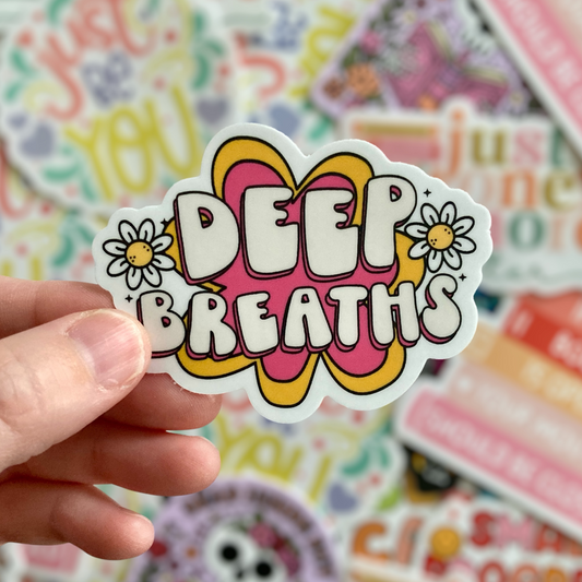 Deep Breaths Sticker