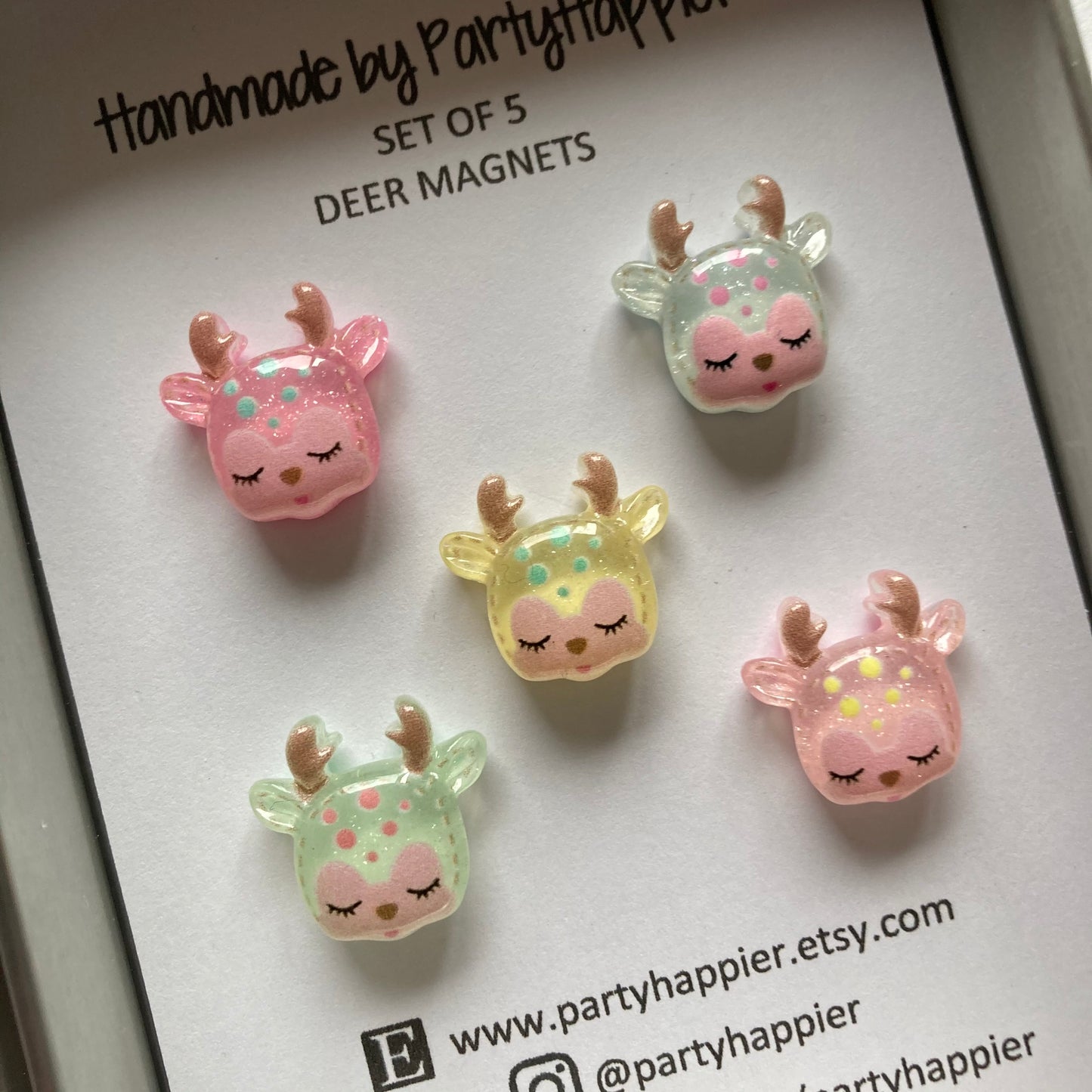 Glitter Deer Magnets