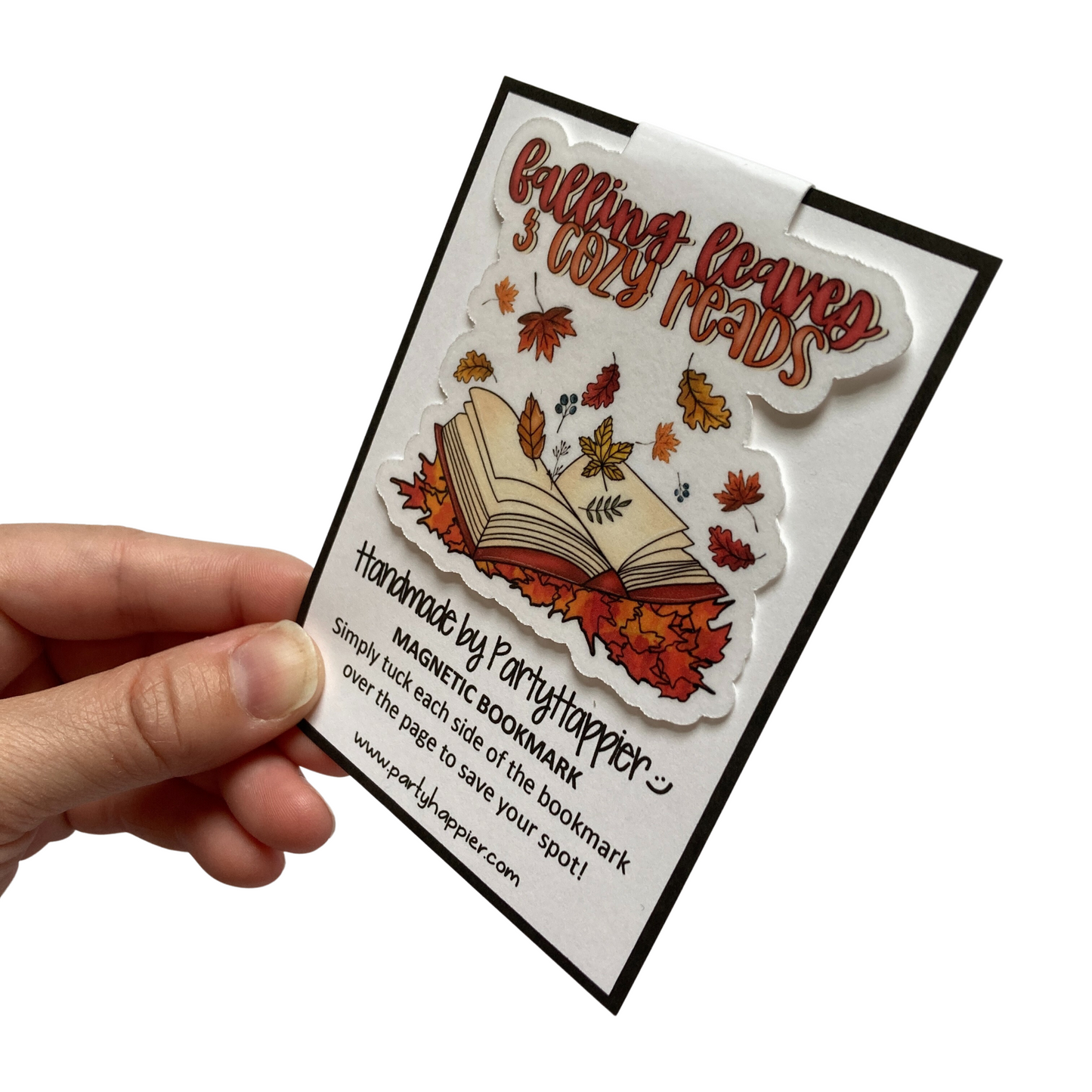 Falling Leaves & Cozy Reads Bookmark