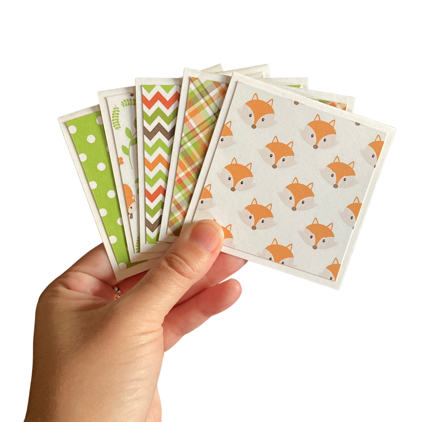 3x3 Fox Note Cards