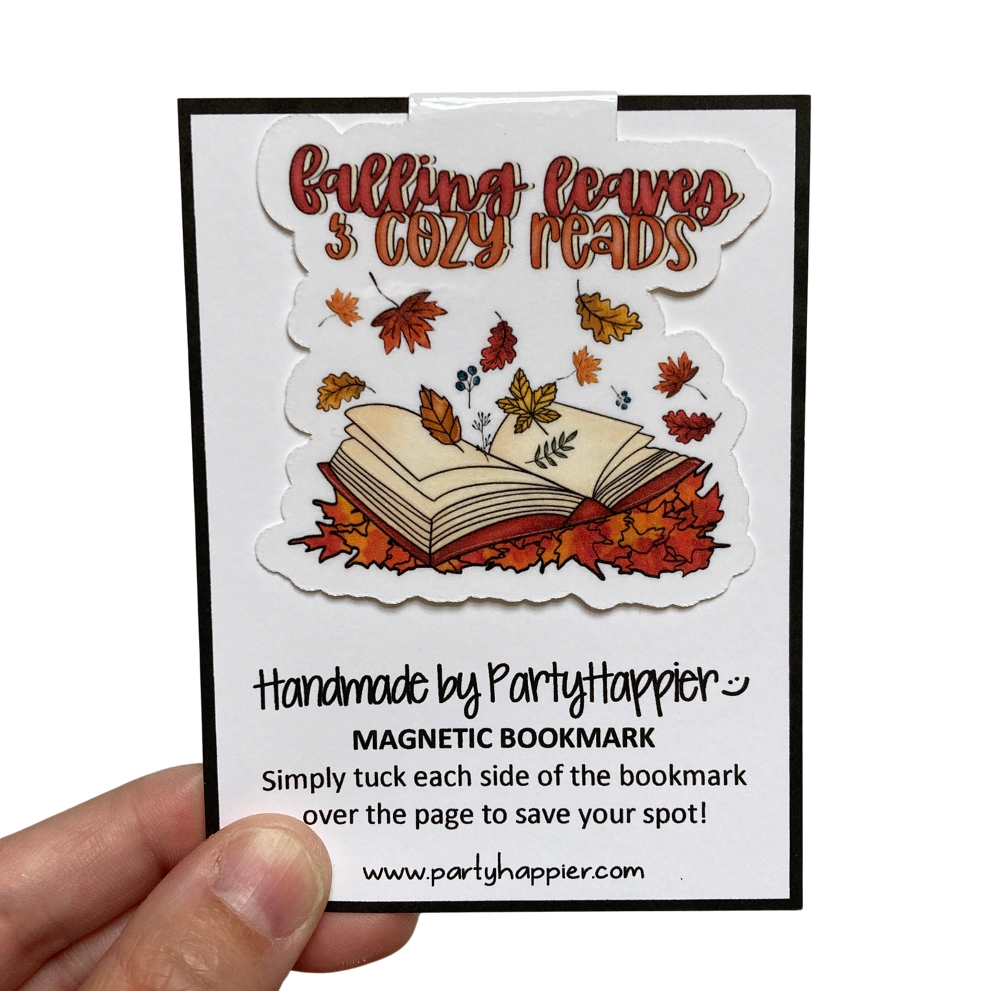 Falling Leaves & Cozy Reads Bookmark