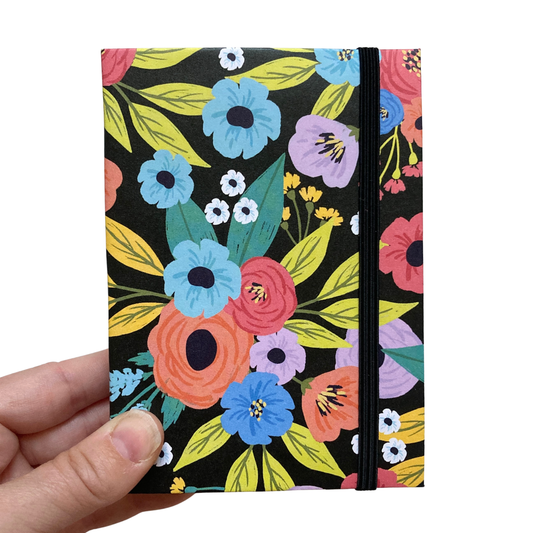 Dark Modern Floral Chunky Notepad